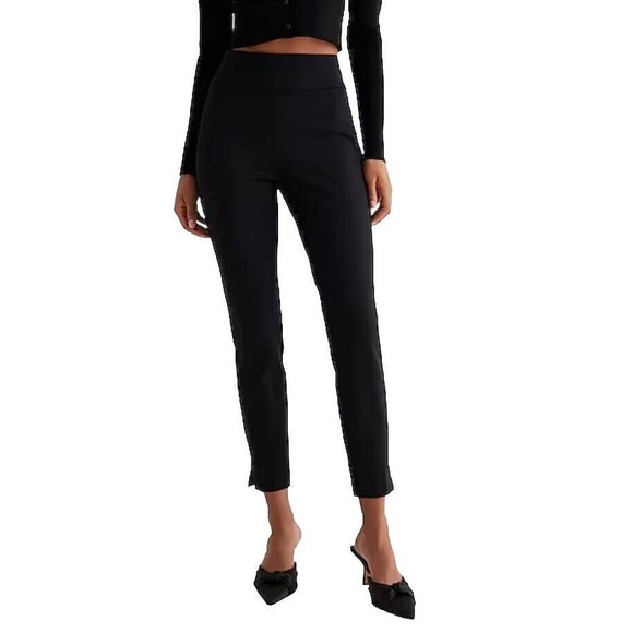 Express Columnist High Waisted Knit Ankle Pants White Women’s Size XL NWT’s - Picture 3 of 15